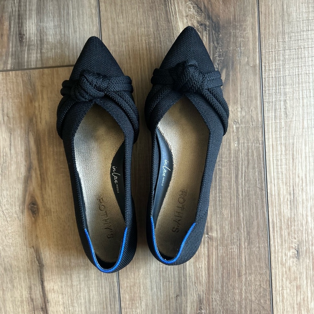 Rothy's The Knot Point II Black Flats
